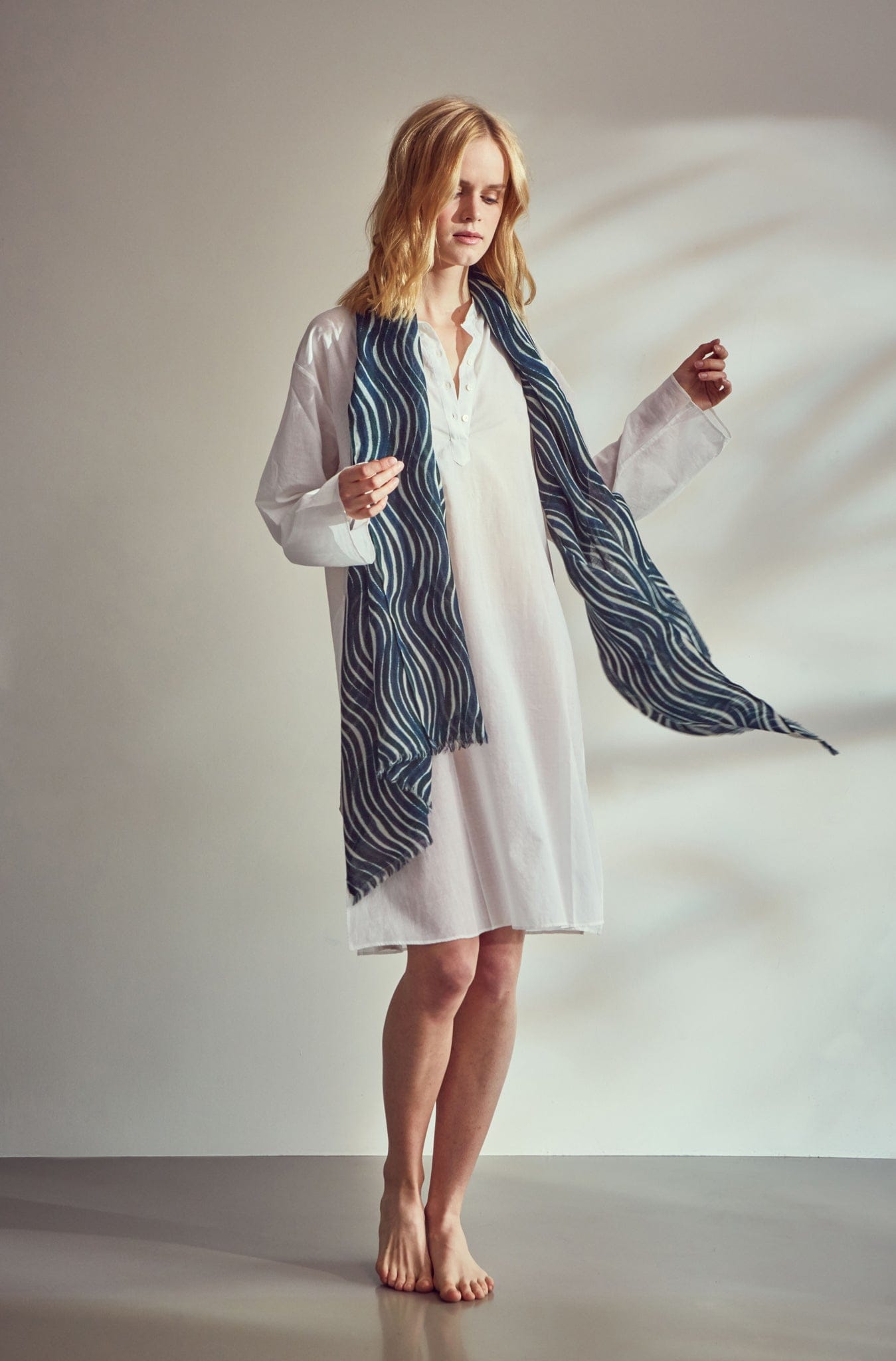 RobeDeVoyage Scarves Emerald Waves