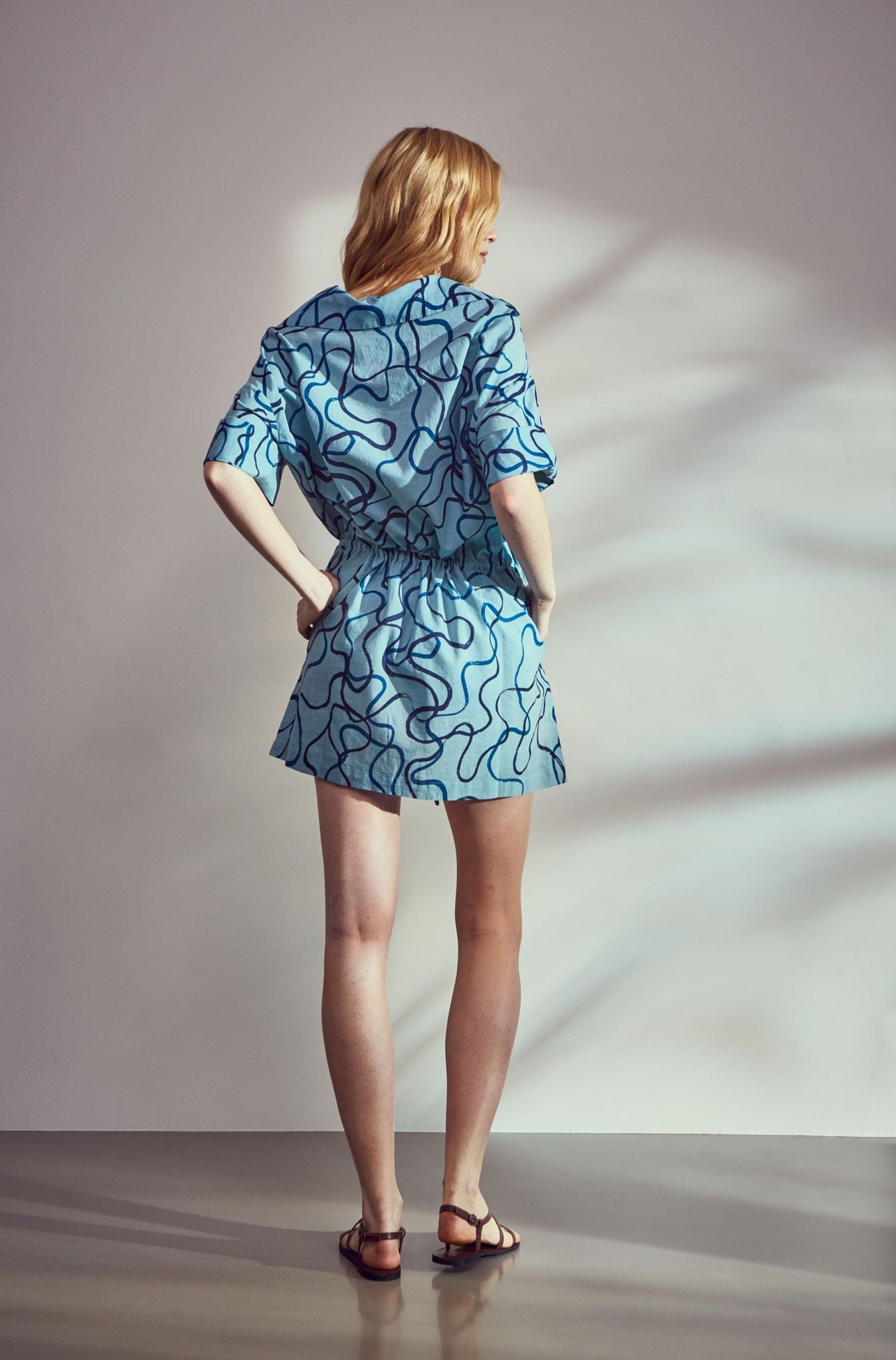 RobeDeVoyage Dress Lapis Scribble