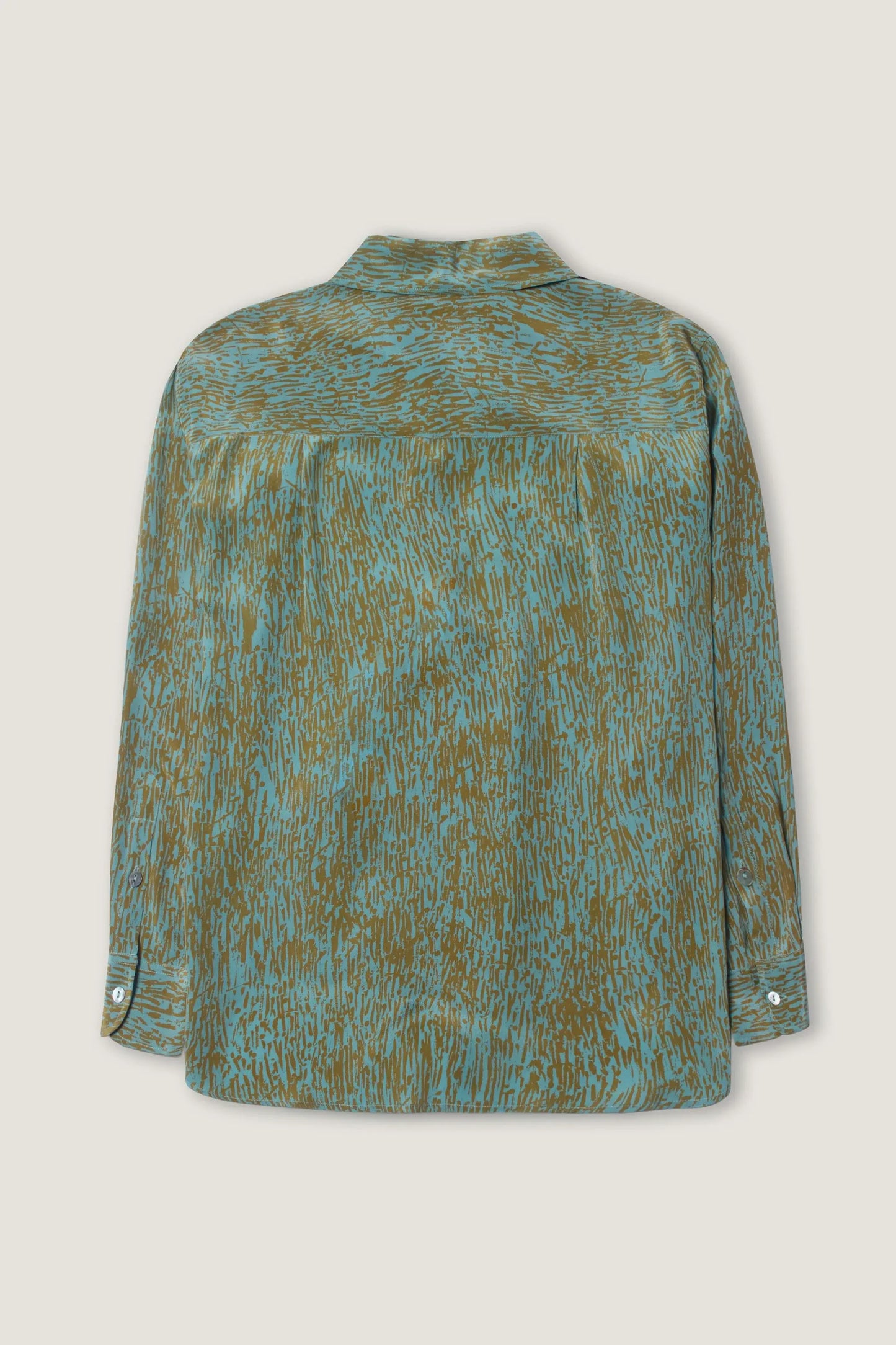 Aquamarine Allumettes classic silk shirt