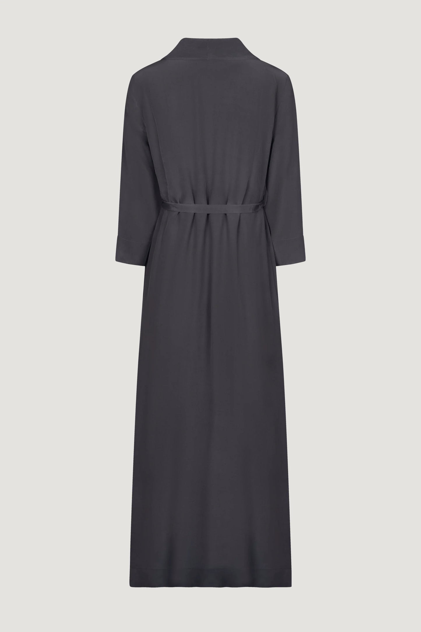 Obsidian long silk gown