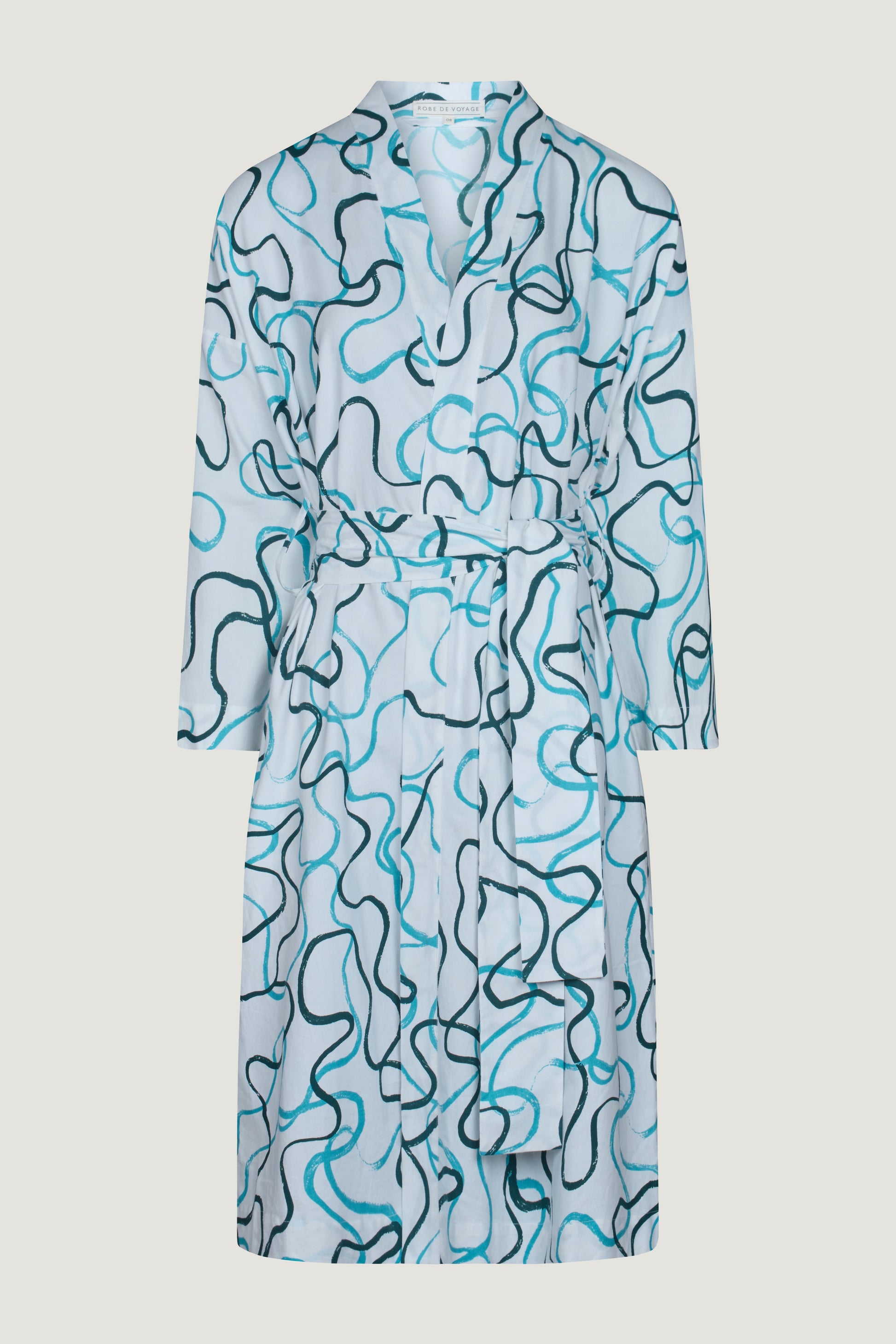 RobeDeVoyage Robes One Size Aquamarine Scribble