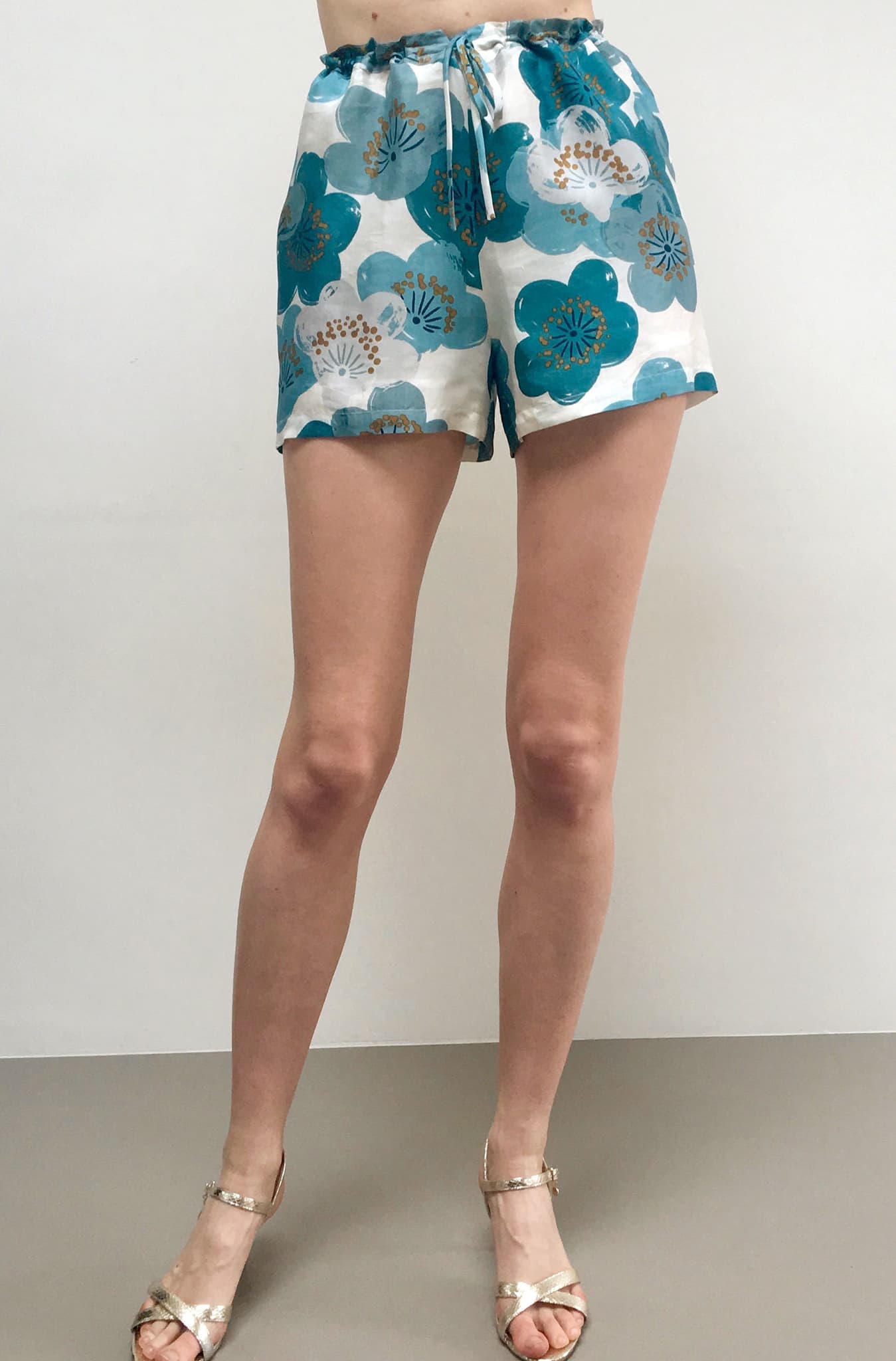 RobeDeVoyage Shorts Aquamarine Blooms