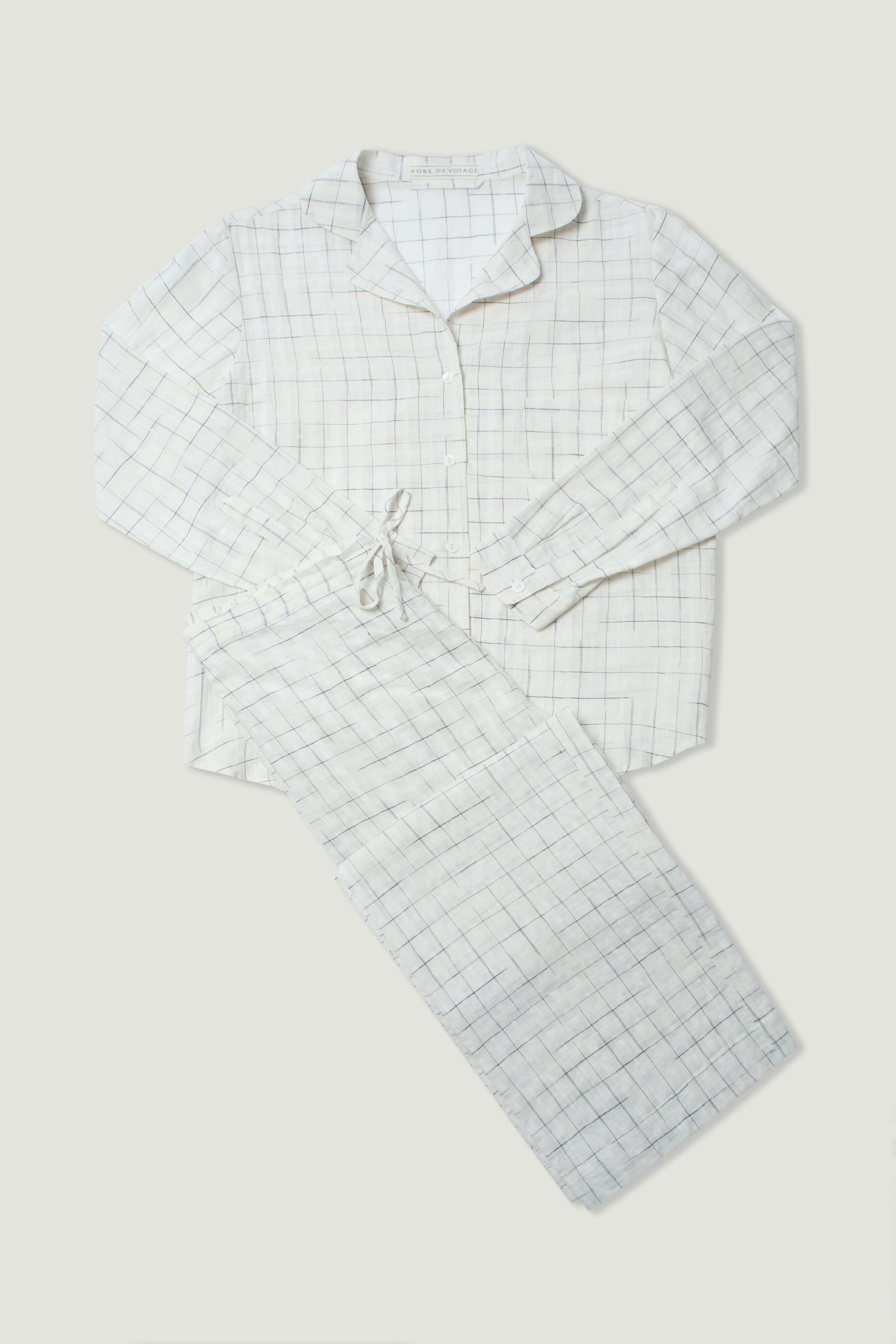 RobeDeVoyage Pyjamas Pearl Cross Hatch
