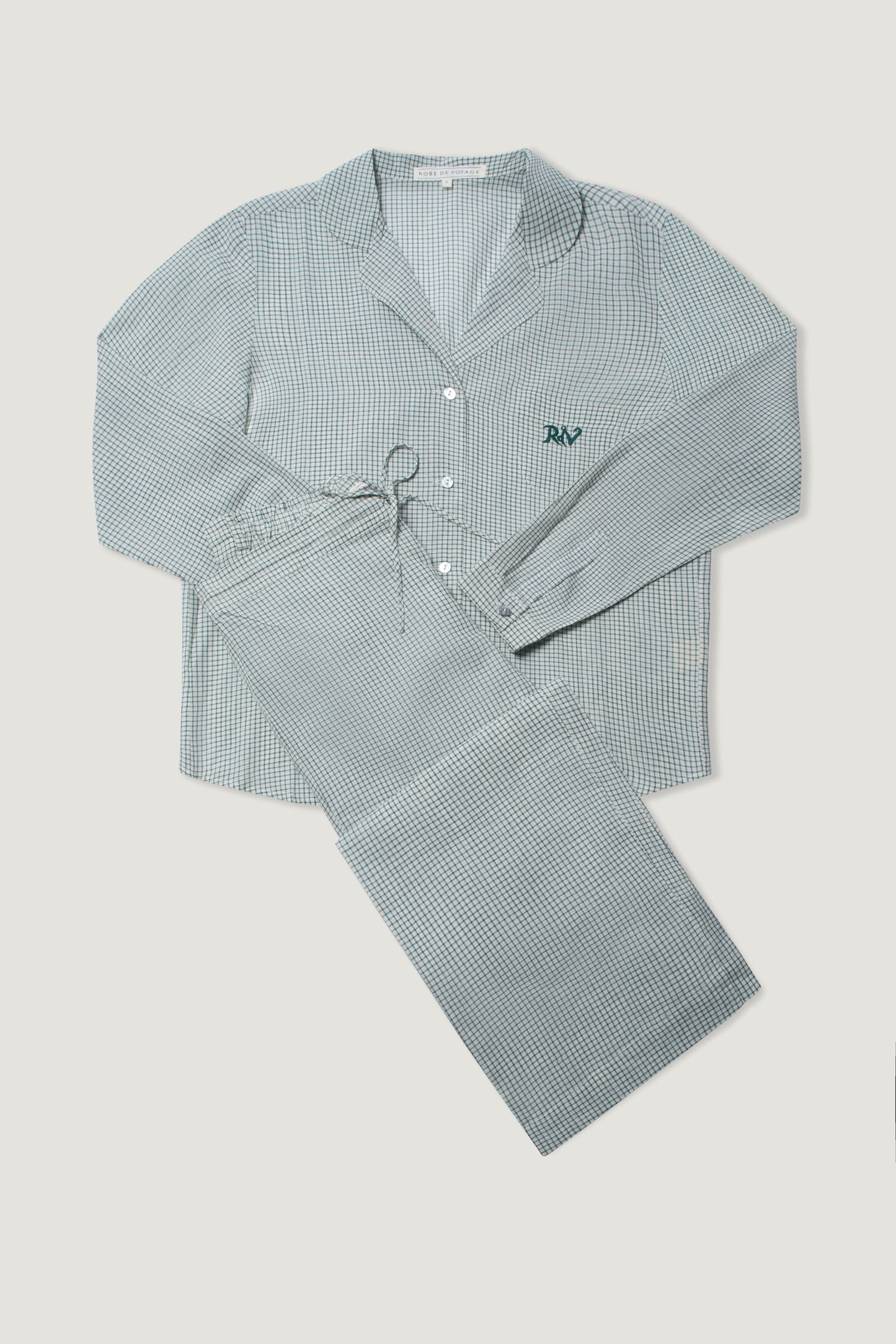 RobeDeVoyage Pyjamas Emerald Check