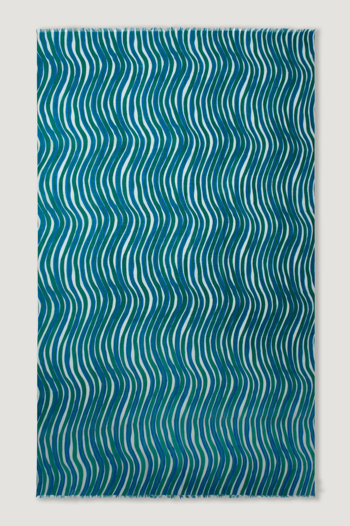 Emerald Waves wool scarf