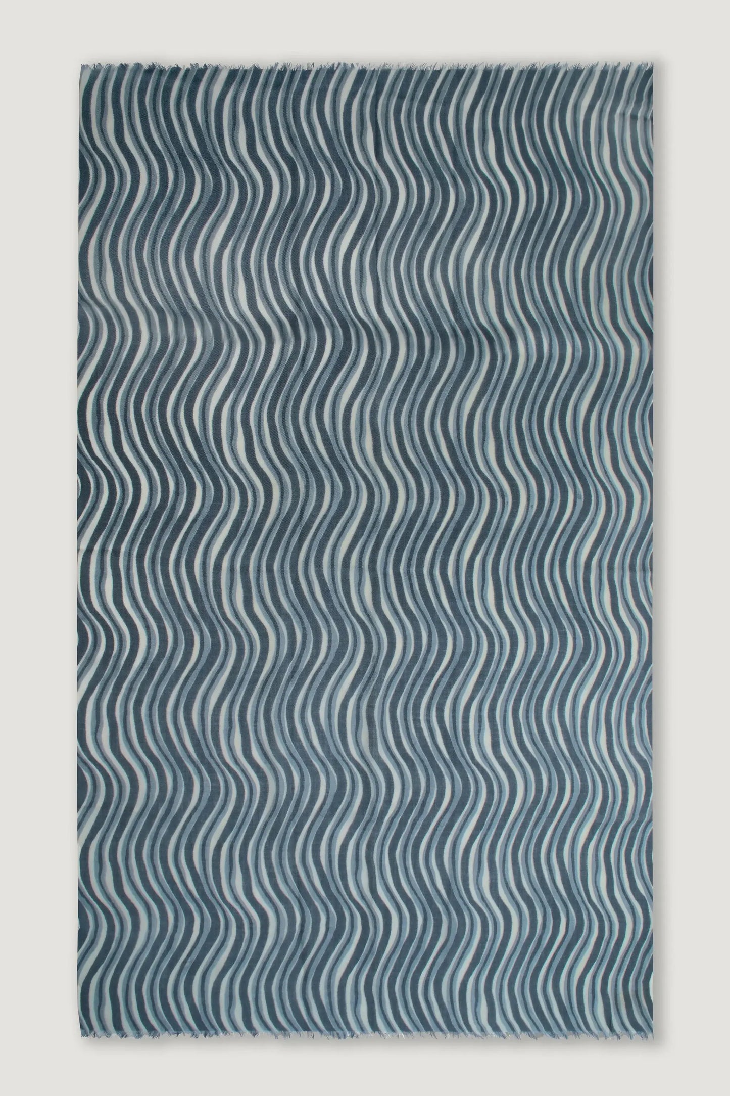 Obsidian Waves wool scarf