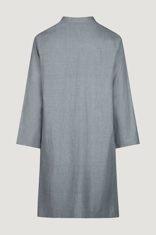 Obsidian pinstripe cotton nightshirt