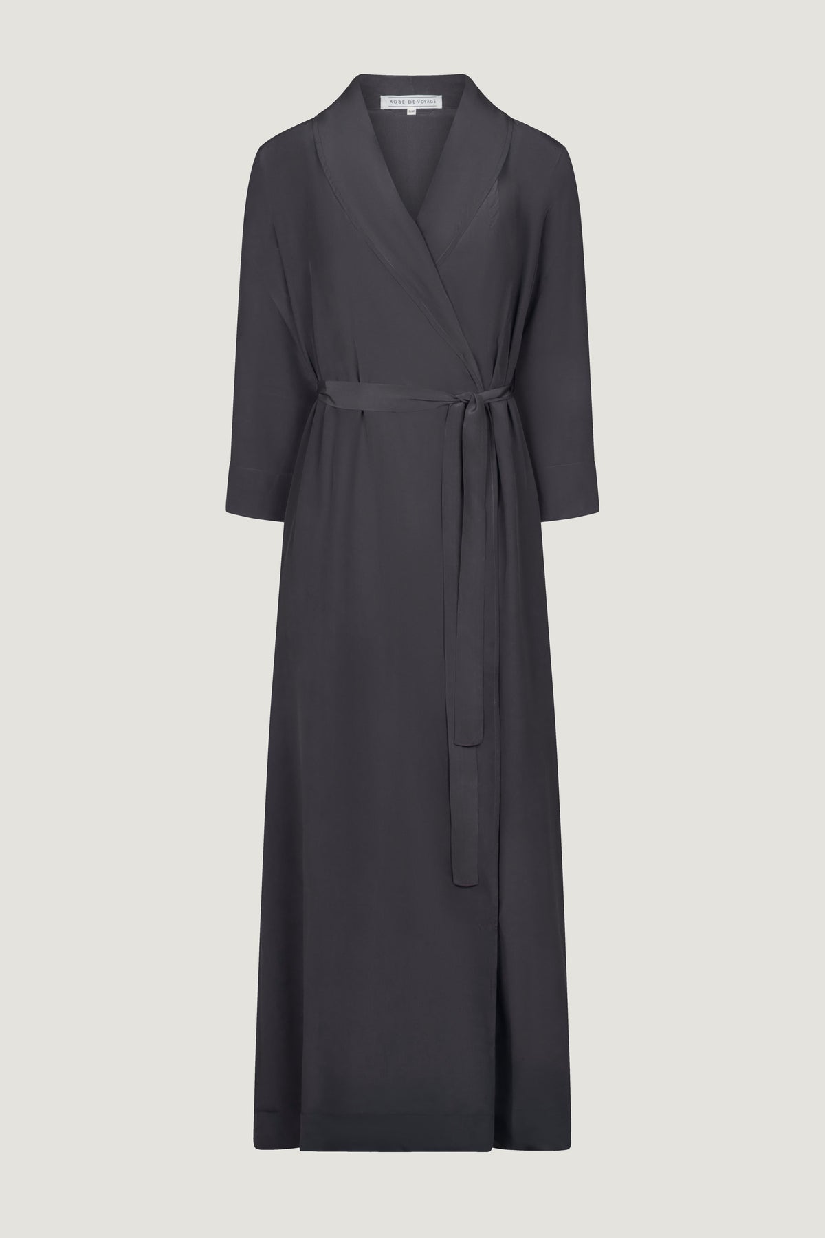 Aqw Obsidian Robe OBSIDIAN | Crepe de Chine Gown | Robe de Voyage – RobeDeVoyage
