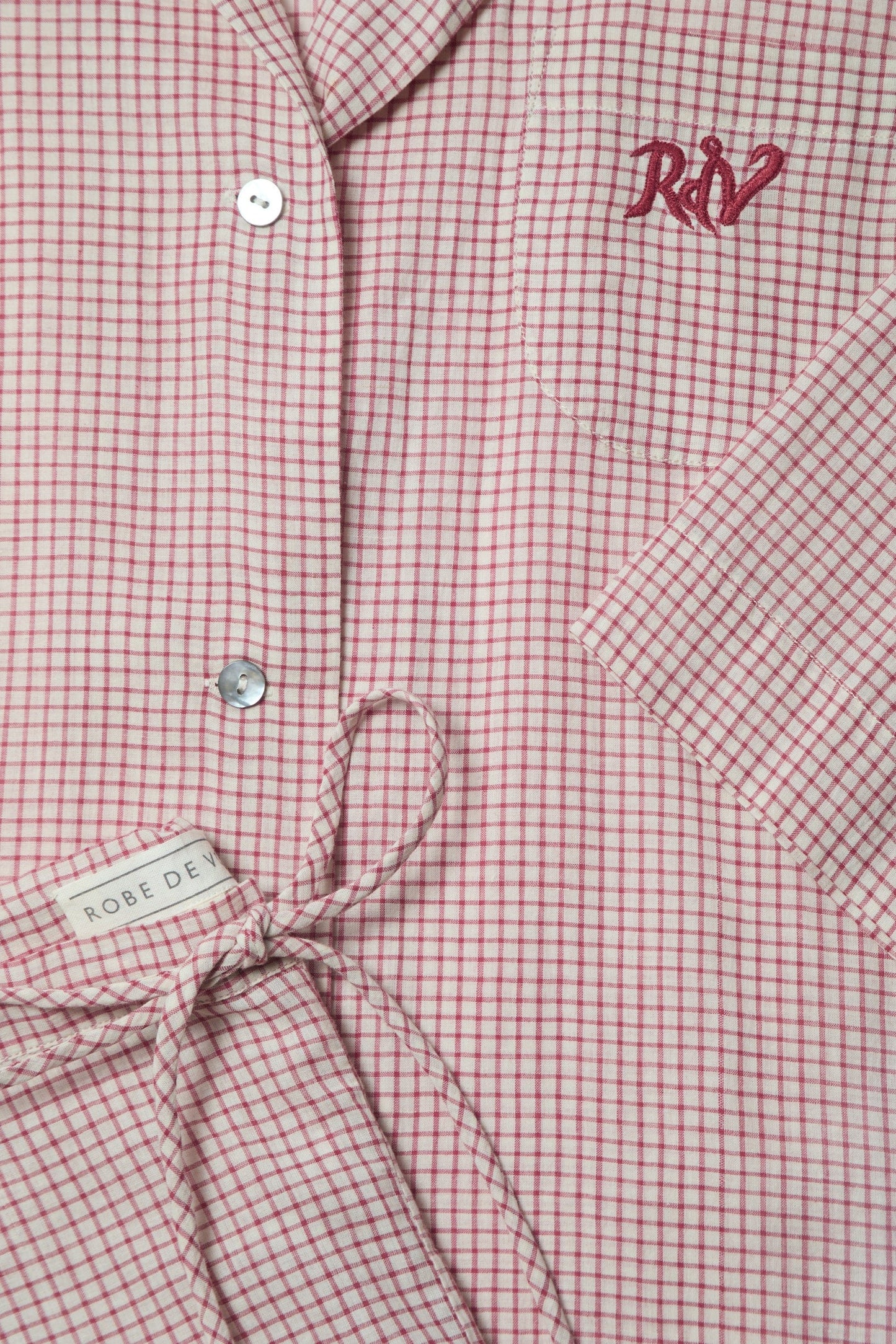 RobeDeVoyage Pyjamas OS Garnet Check
