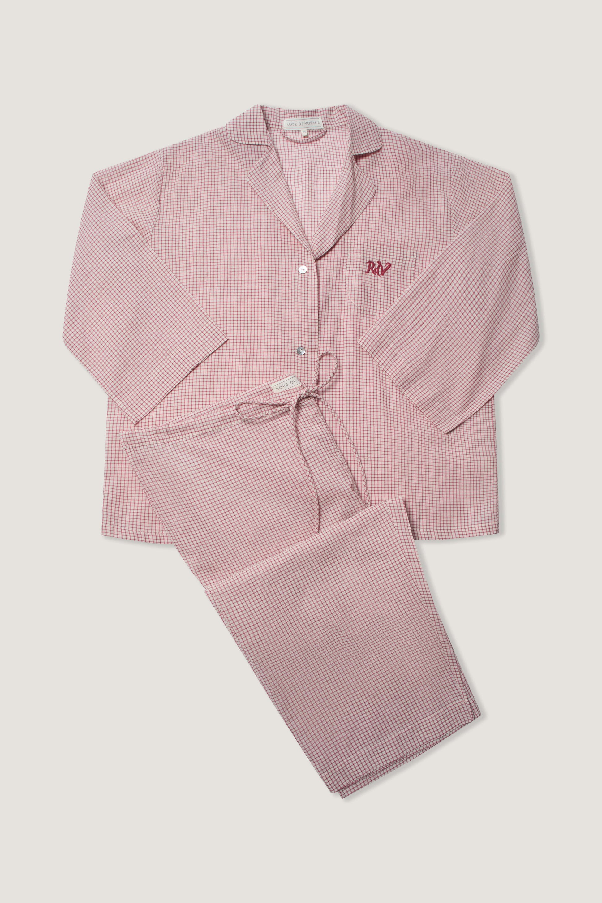 RobeDeVoyage Pyjamas OS Garnet Check