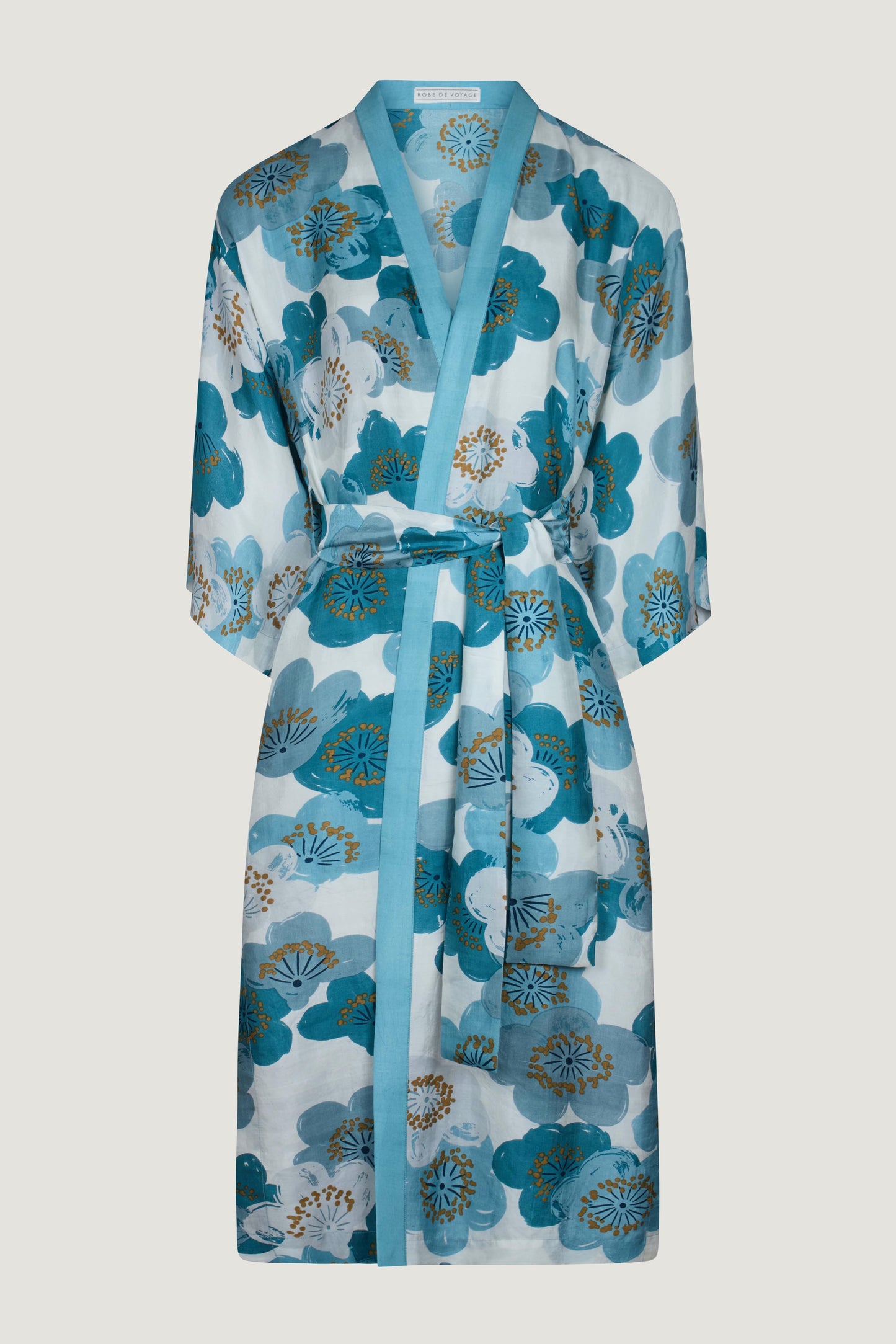 RobeDeVoyage Kimono One size Aquamarine Blooms