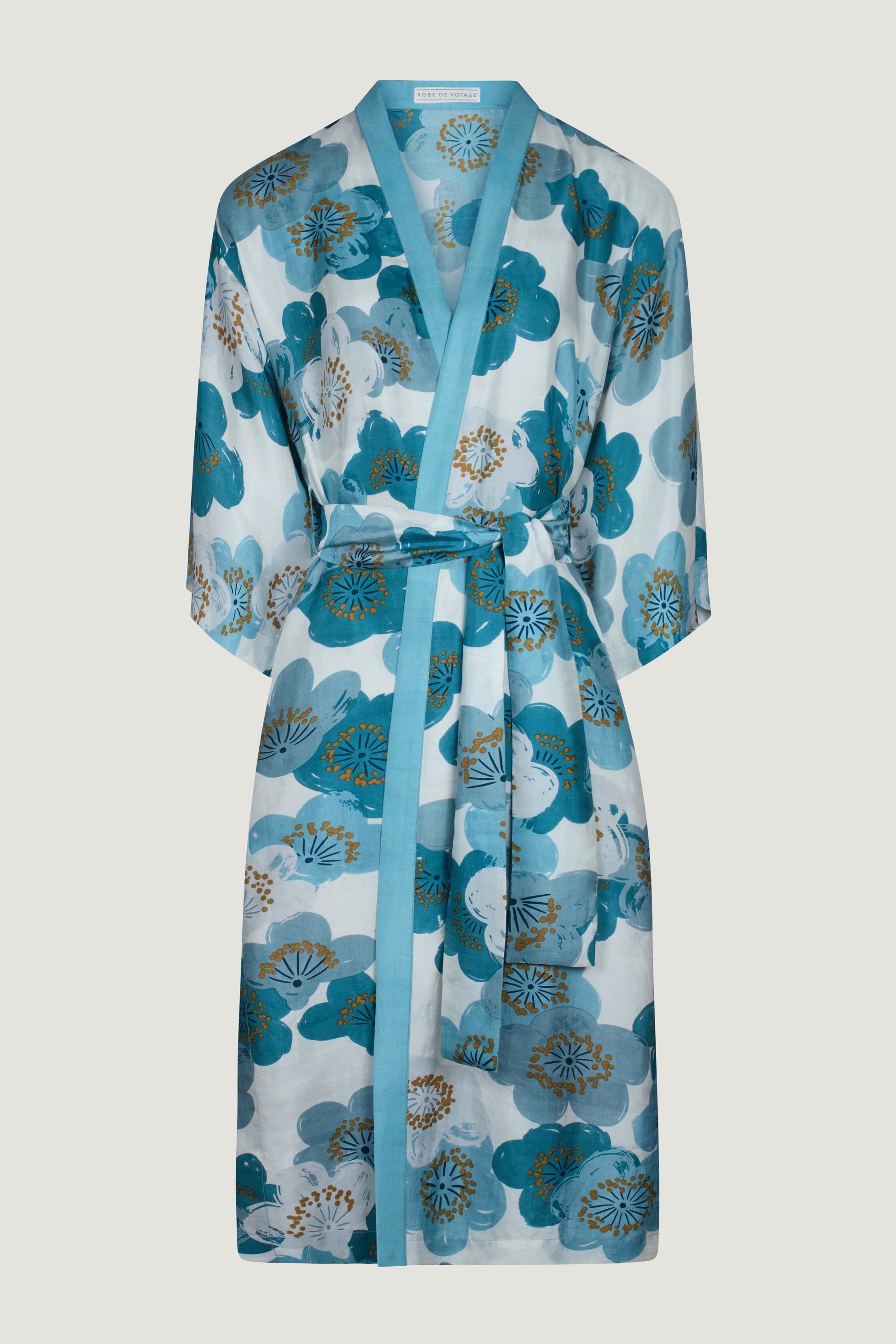 RobeDeVoyage Kimono One size Aquamarine Blooms