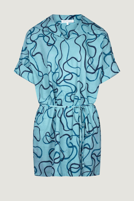 RobeDeVoyage Dress Lapis Scribble